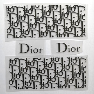 Black Dior Patches For DIY or Custom Sneakers