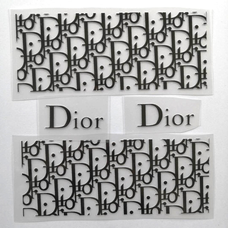Black Dior Patches For DIY or Custom Sneakers