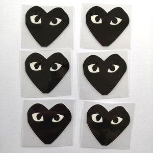 black cdg patches for shoes decal