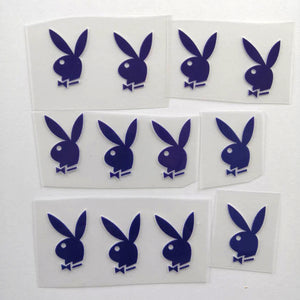 Blue Playboy Bunny Heat Transfer Decal for Air Force 1 Customs.
