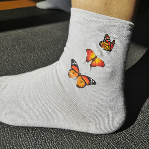Brown Butterflies Socks