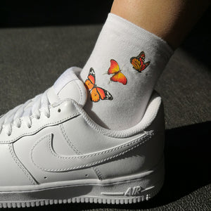 Brown Butterflies Socks