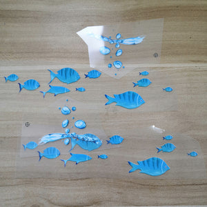 Iron On Patches Under The Sea Theme-Bubbles and Fishes