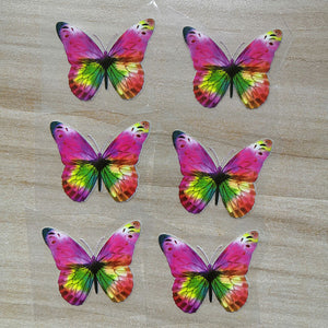 Colorful Rainbow Iron On Butterfly Patches For Custom Air Force 1 Butterfly, Iron On Butterfly Stickers For Shoes Decal