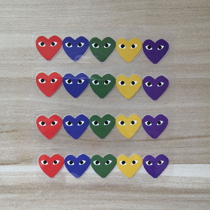 small colors CDG stickers for Nike Shoes Swoosh