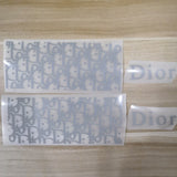 Reflective Dior Monogram Patches for Custom Air Force 1s Dior