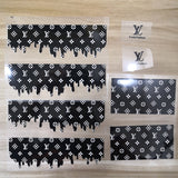 black lv patches for custom air force 1