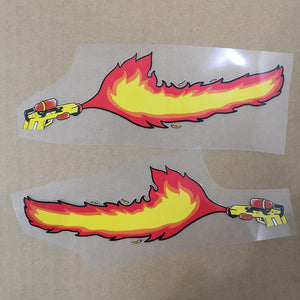 Fire Gun Heat Transfer Stickers for Air Force 1 Swoosh