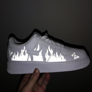 3M Reflective Flame Patches For Custom Air Force 1 Reflective Flame Perfect Gift for Man or Women