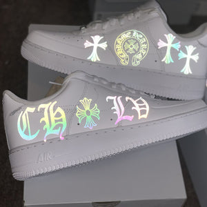 3M Reflective Louis Vuitton Iron on Patches For Custom Air Force 1 LV –  theshoesgirl