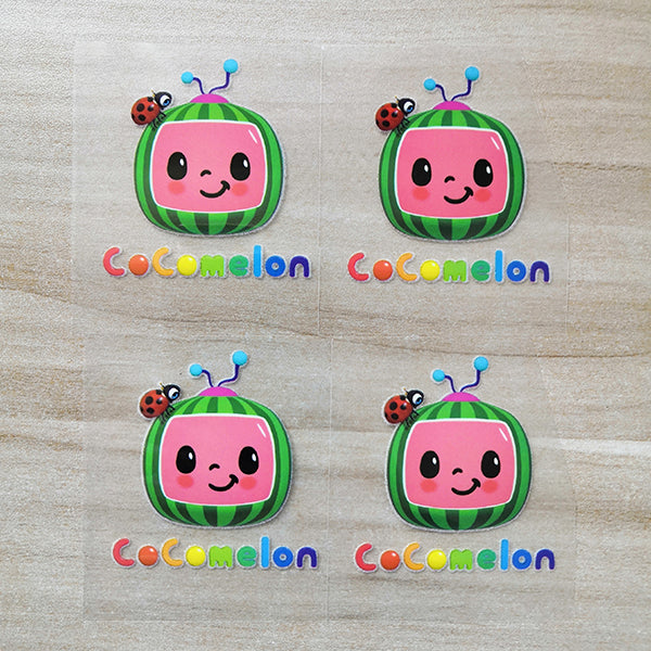 Cocomelon Iron On Stickers For Custom Your Kid Shoes, Best Gift Idea For Your Kids