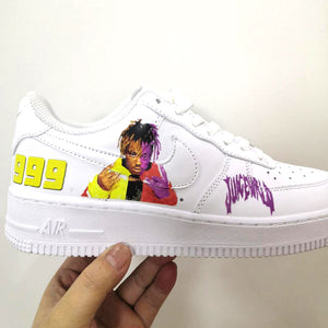 Yellow and Purple Juice Wrld Iron On Patches For Custom Air Force 1, Perfect Juice Wrld Patche For Shoes Decal