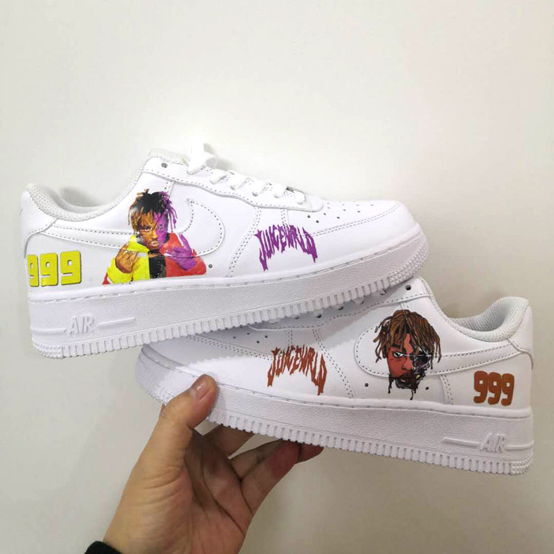 Brown Juice Wrld Iron On Patches For Custom Air Force 1, Perfect Juice Wrld Patche For Shoes Decal