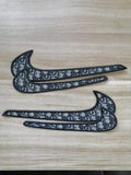 large vs small size dior swoosh patches