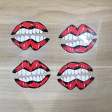 lips patches for shoes