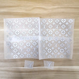 3M Reflective Louis Vuitton Iron on Patches For Custom Air Force 1 LV for Man or Women