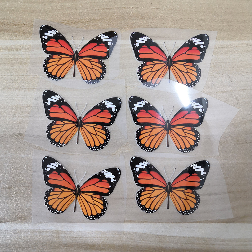 Heat transfer butterfly stickers for shoes