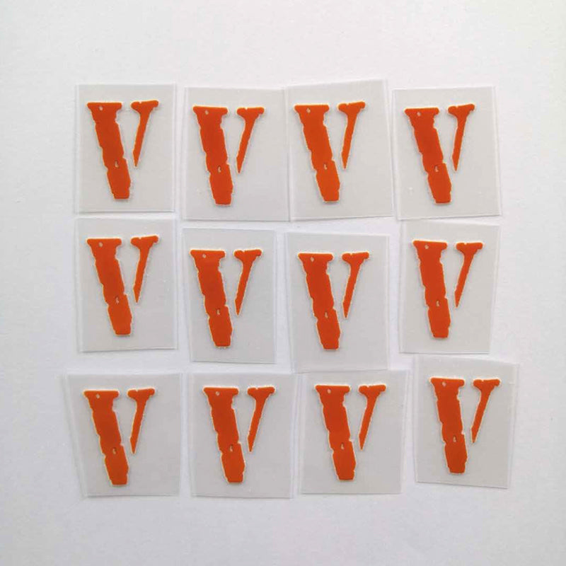 Orange Vlone Iron on Patches for Air DIY or Custom Air Force 1