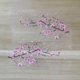 Pink Cheery Blossom Iron on Sticker for Custom Air Force 1 or Vans, Pink Blossom Floral Patches for Shoes Decal