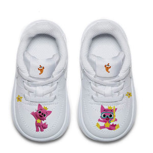 kid shoes pink fox