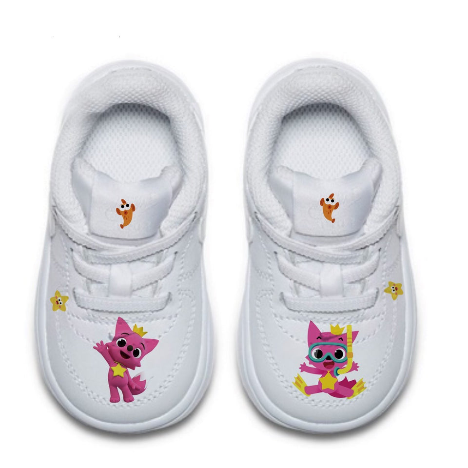 kid shoes pink fox