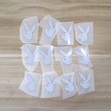 Playboy Bunny Heat Transfer Vinyl 3M Reflective Decal for Air Force 1 Customs.
