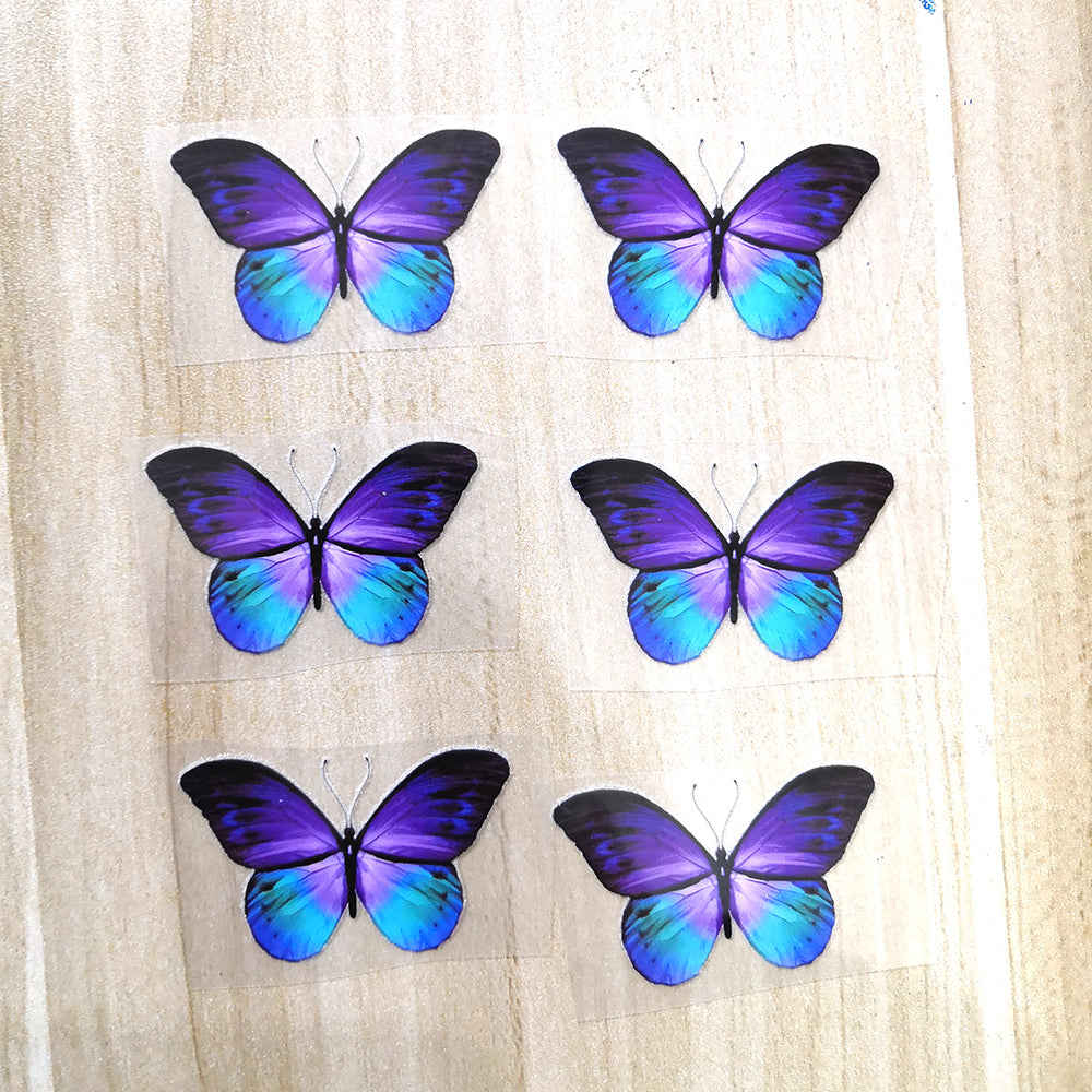 Purple Butterfly Patches For Custom Butterfly Sneaker Purple Butterfly Stickers for Adult or Kids Shoes