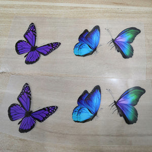 Romantic Purple Lavender and Purple Butterfly Patches For Custom Butterfly Shoes