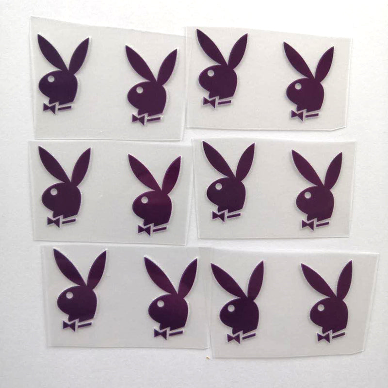 Purple Playboy Bunny Patches for Custom Sneakers