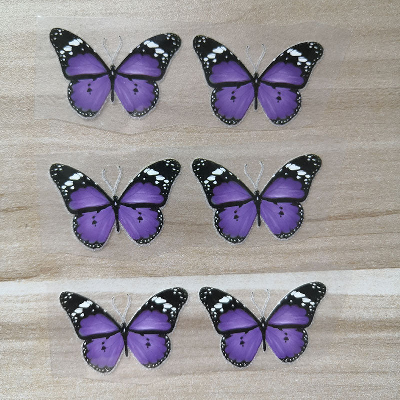 purple butterfly stickers for shoes