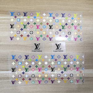 Yellow Louis Vuitton Iron-on Patches and Stickers Finish Vinyl sticker for  chassis and bodywork Model Brand Size Small 59 x 59 Mm