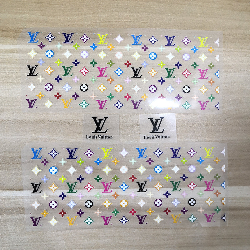 Colorful LV Patches for Custom Air Force 1 LV, Rainbow LV Heat Transfe –  theshoesgirl