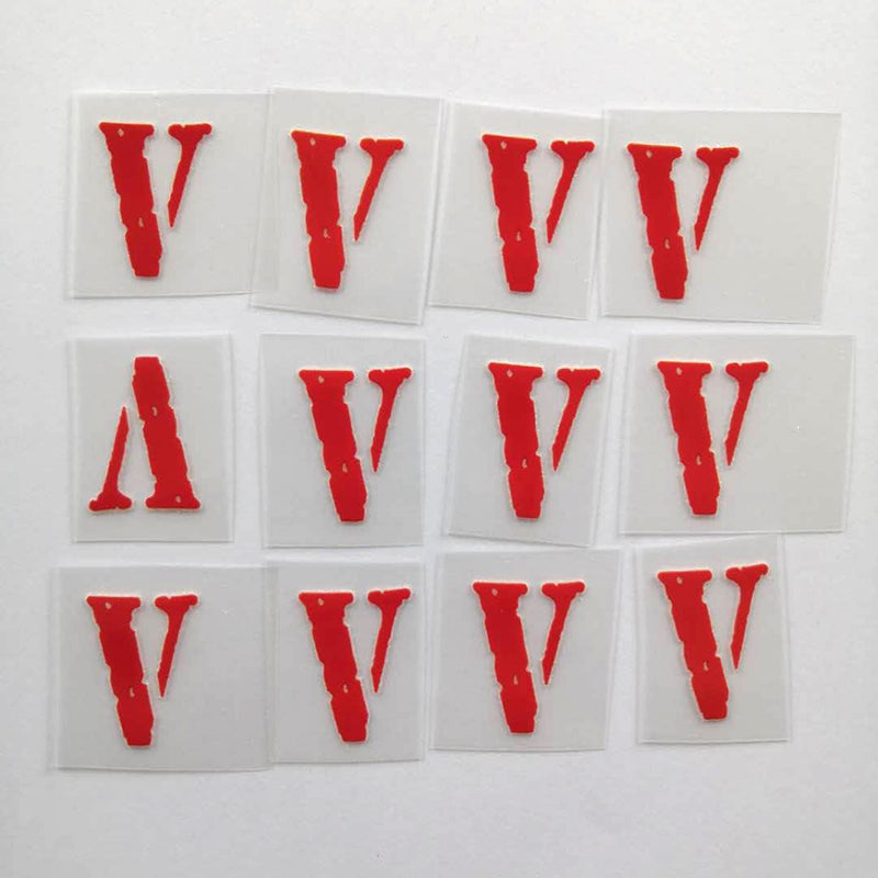 Red Vlone Iron on Patches for Air DIY or Custom Air Force 1