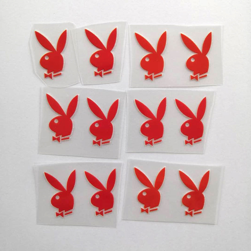 Red Playboy Bunny Patches for Custom Sneakers