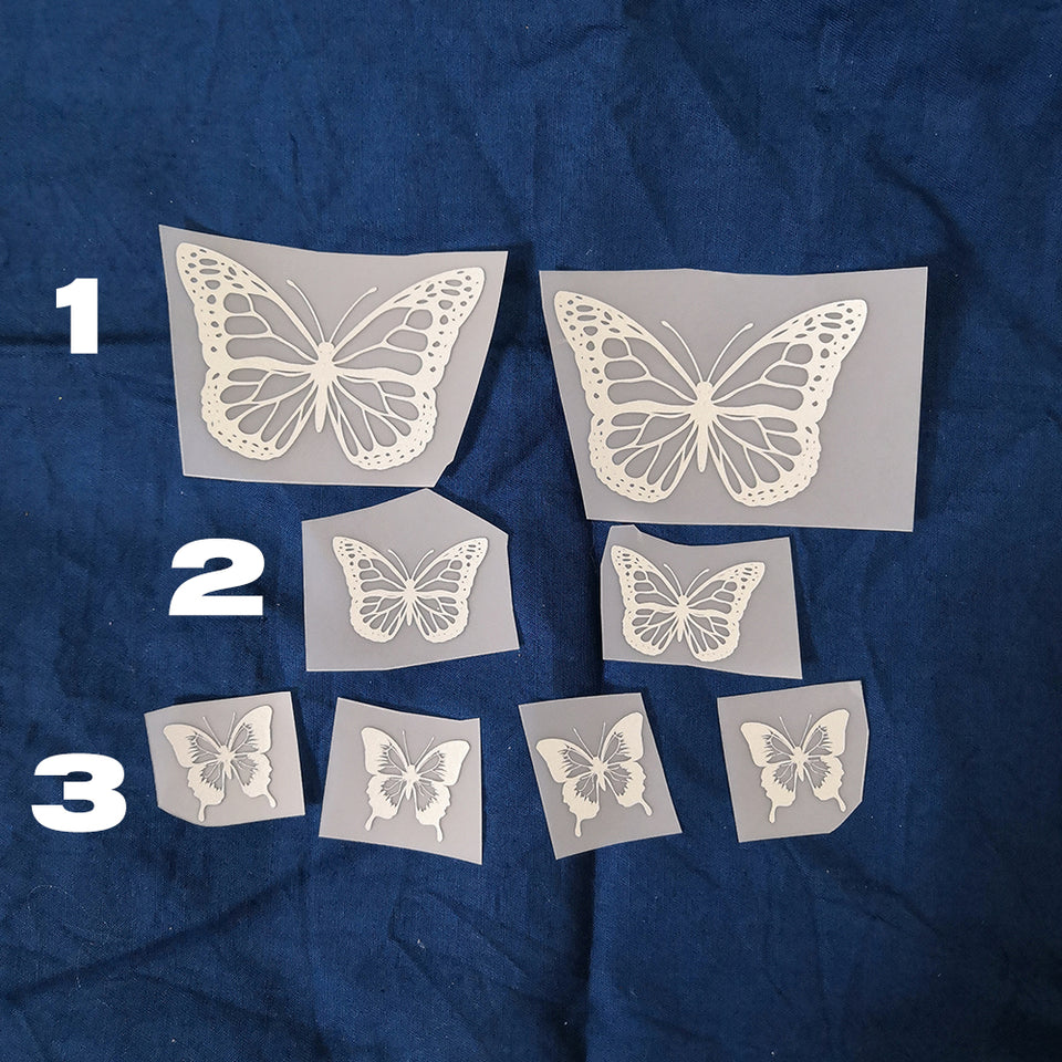 Butterfly Reflective Heat Transfer Vinly Patches For Custom Air Force 1 Reflective Butterfly