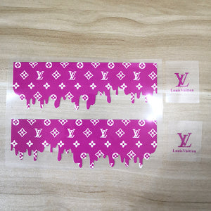 rose red drip lv patches for custom air force 1