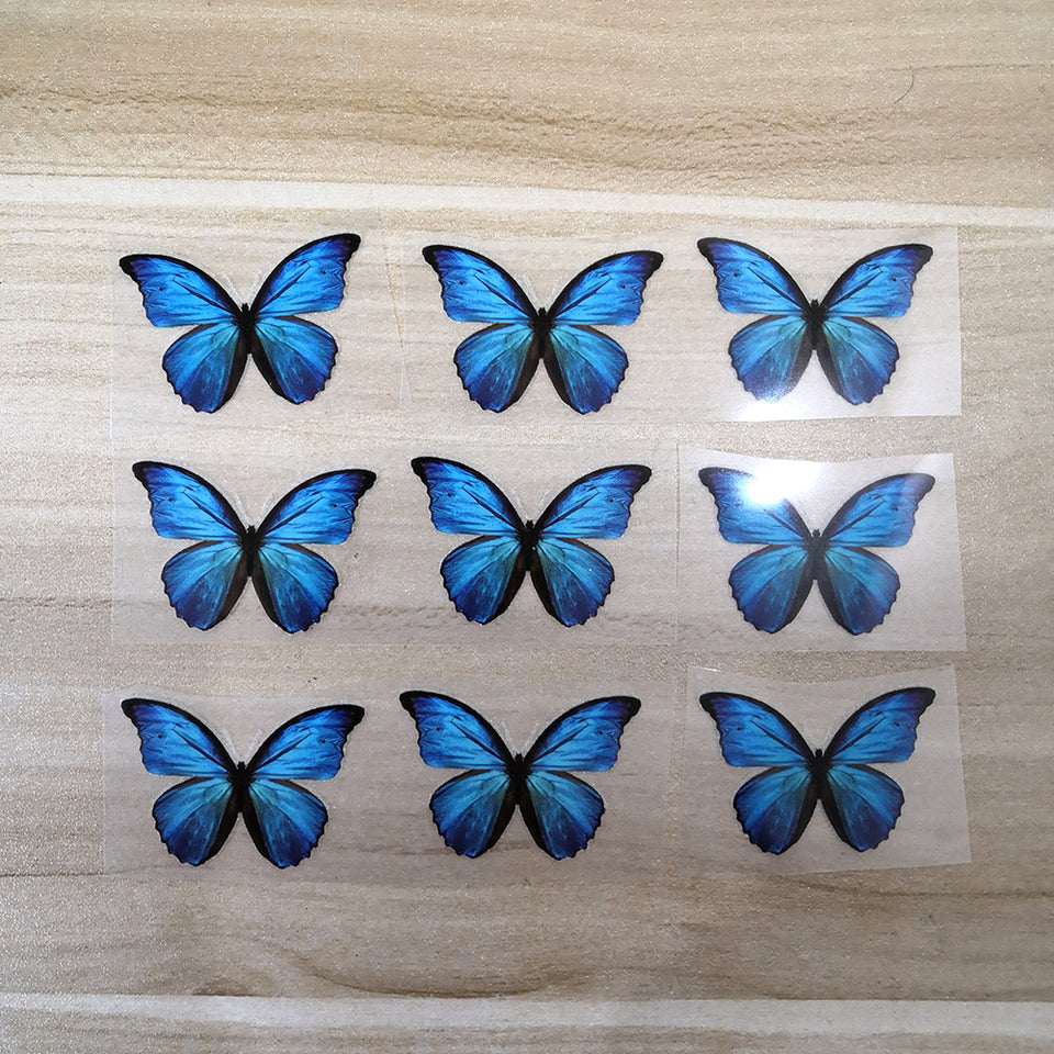 Reflective Butterfly Heat Transfer Sticker For Shoes Iron On