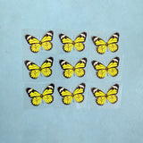 Small Yellow Butterfly Iron On Stickers For Custom Kids Shoes Butterfly